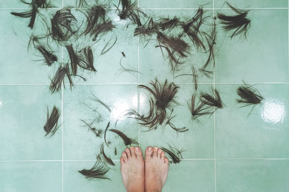 hair on the floor