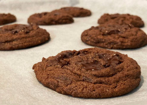 double chocolate cookies